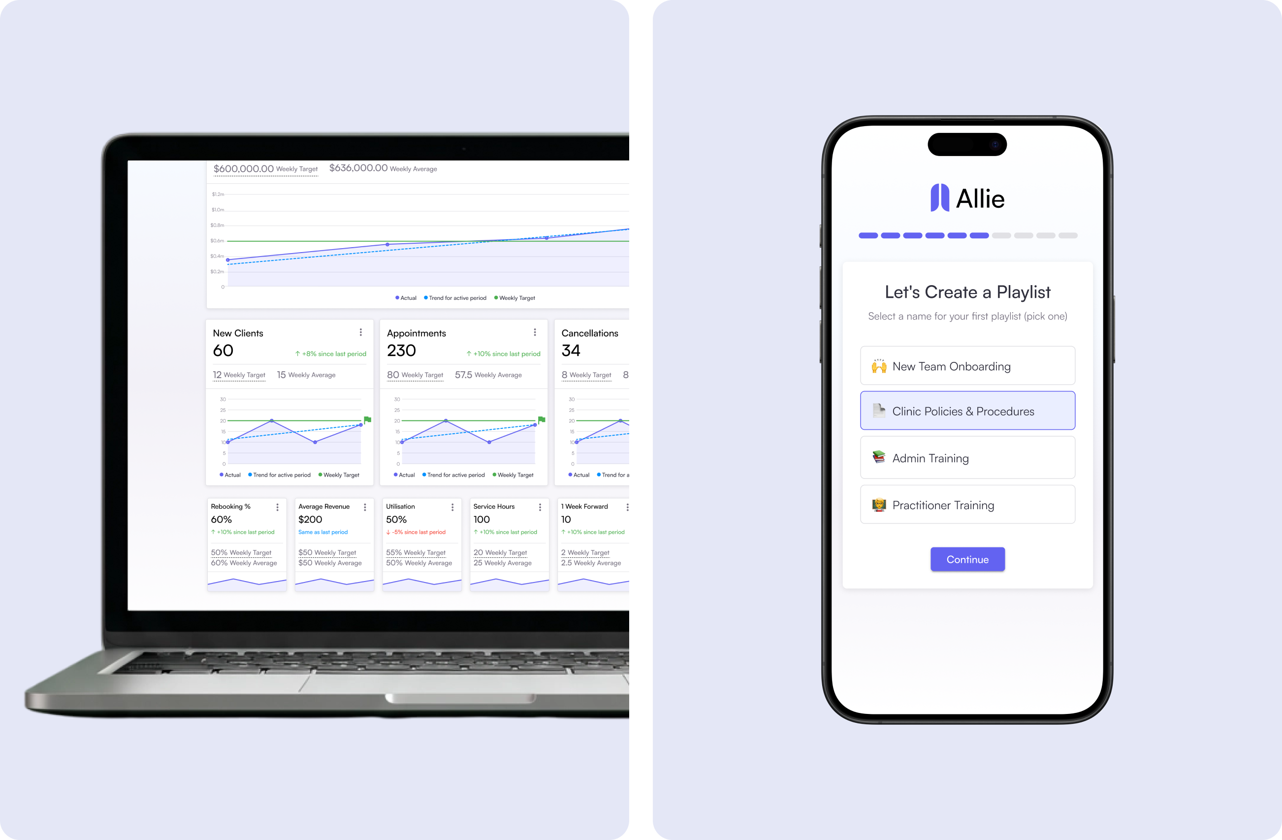 Allie product screenshot