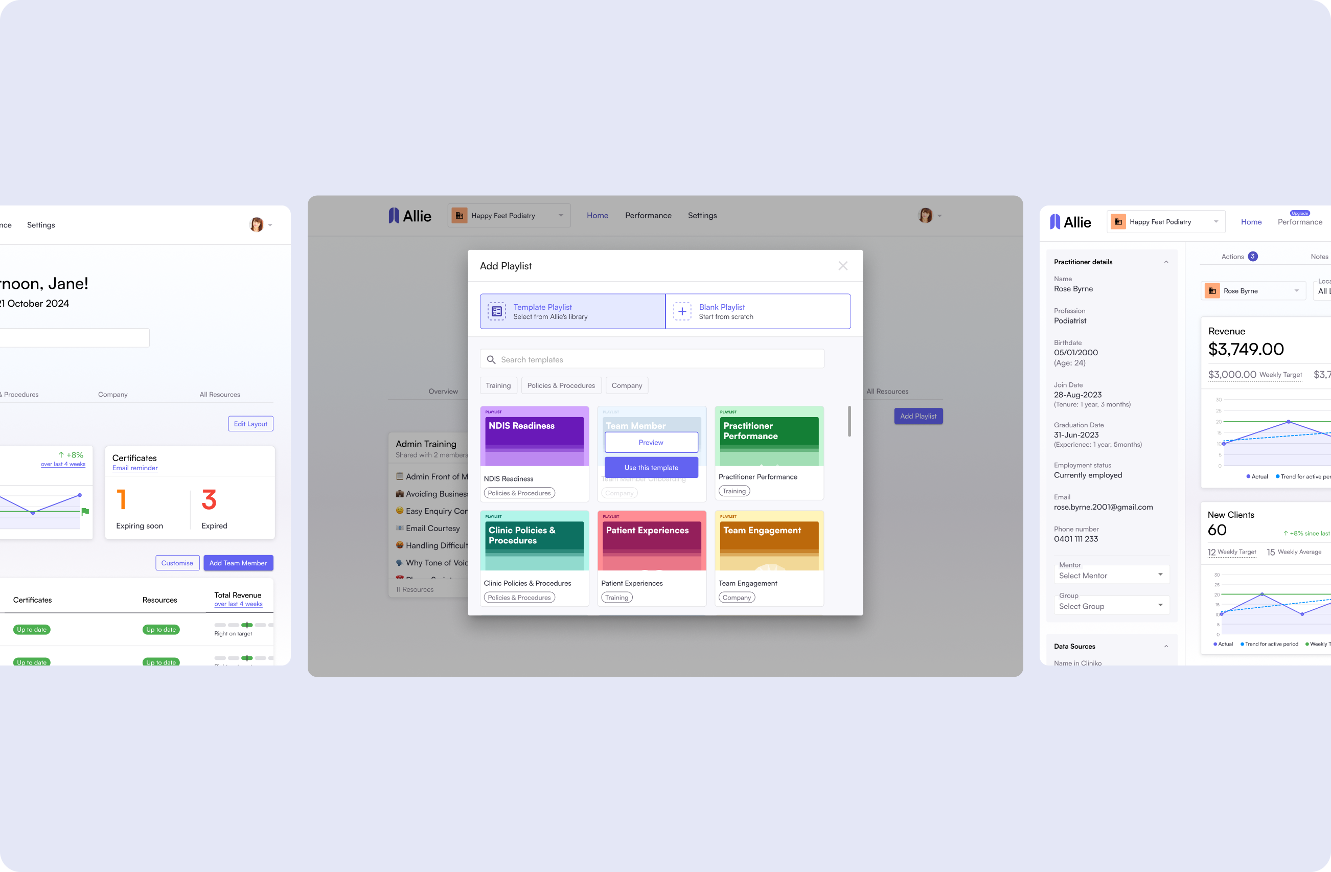 Allie product screenshot