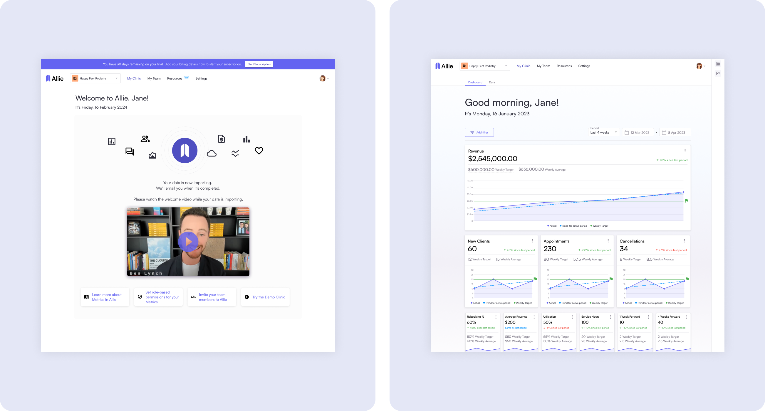 Allie product screenshot