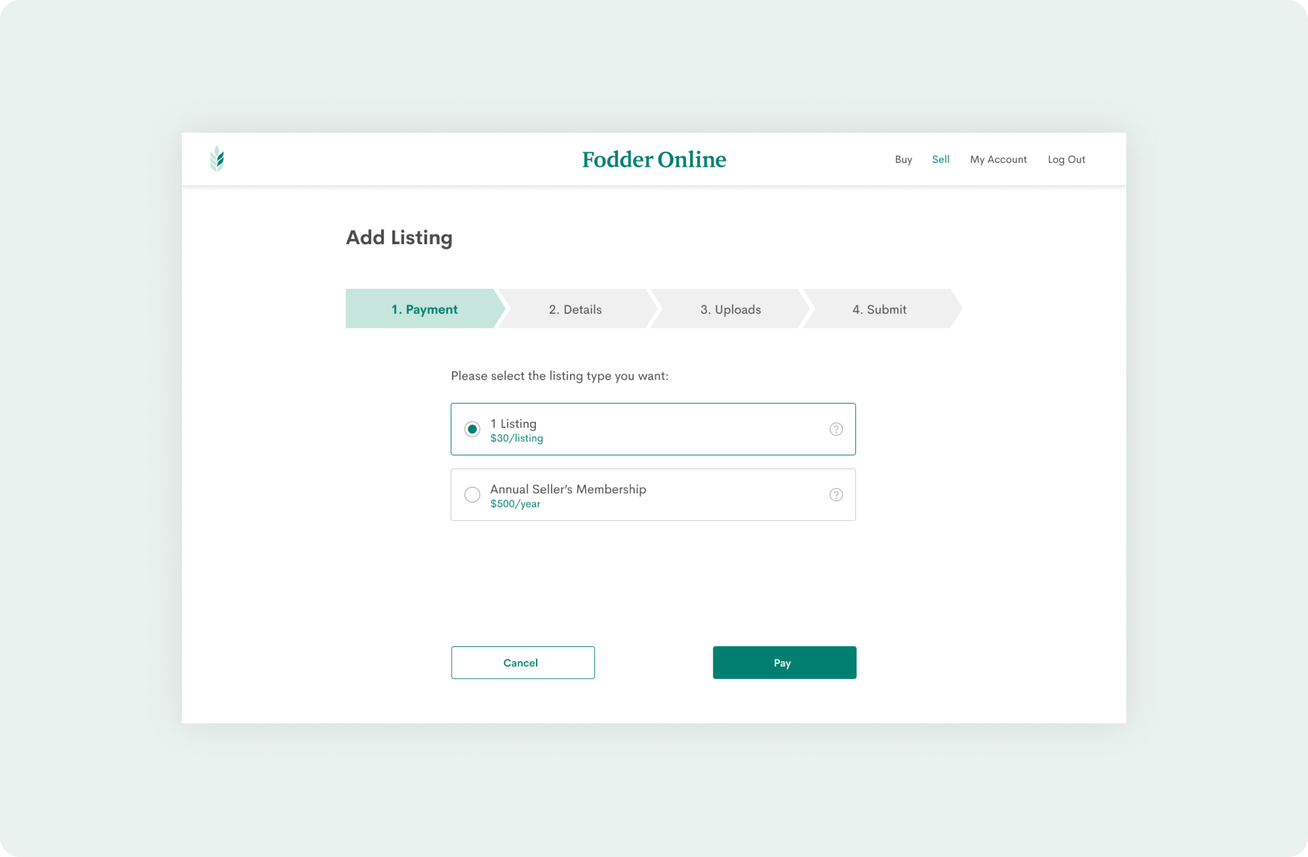 Fodder online screenshot