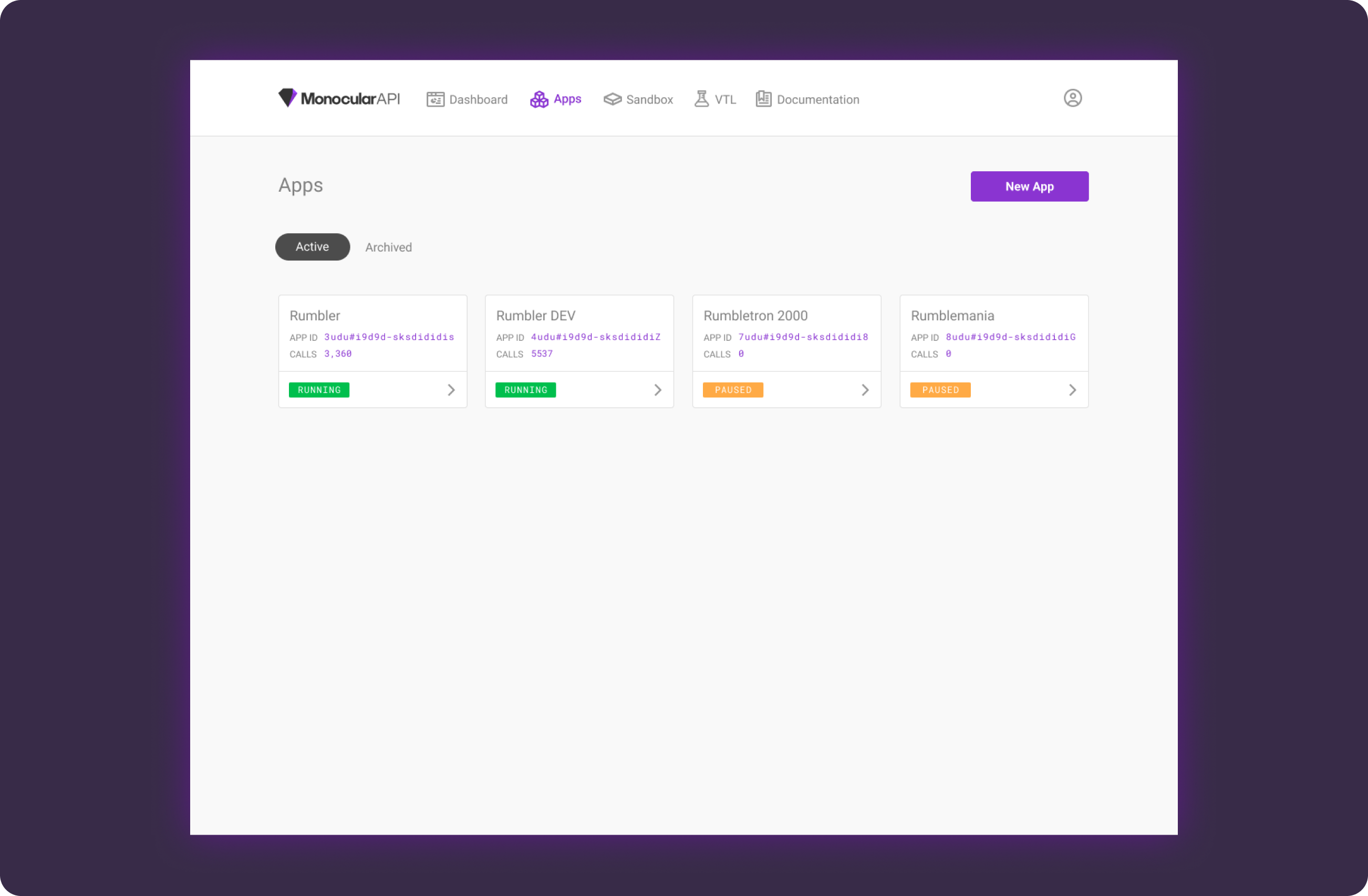 Jemsoft Monocular Dashboard screenshot