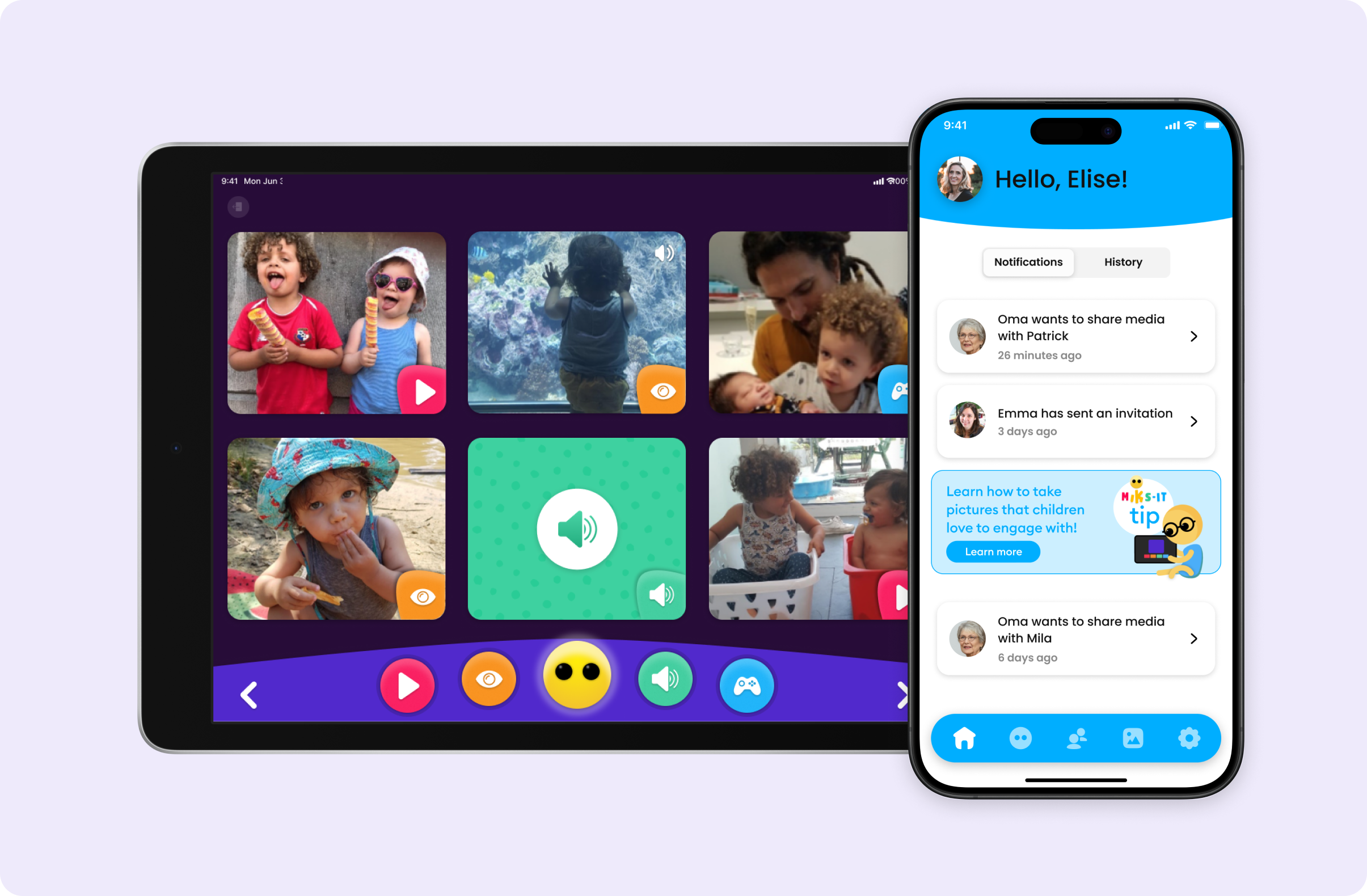 mIKs-it Kids screens