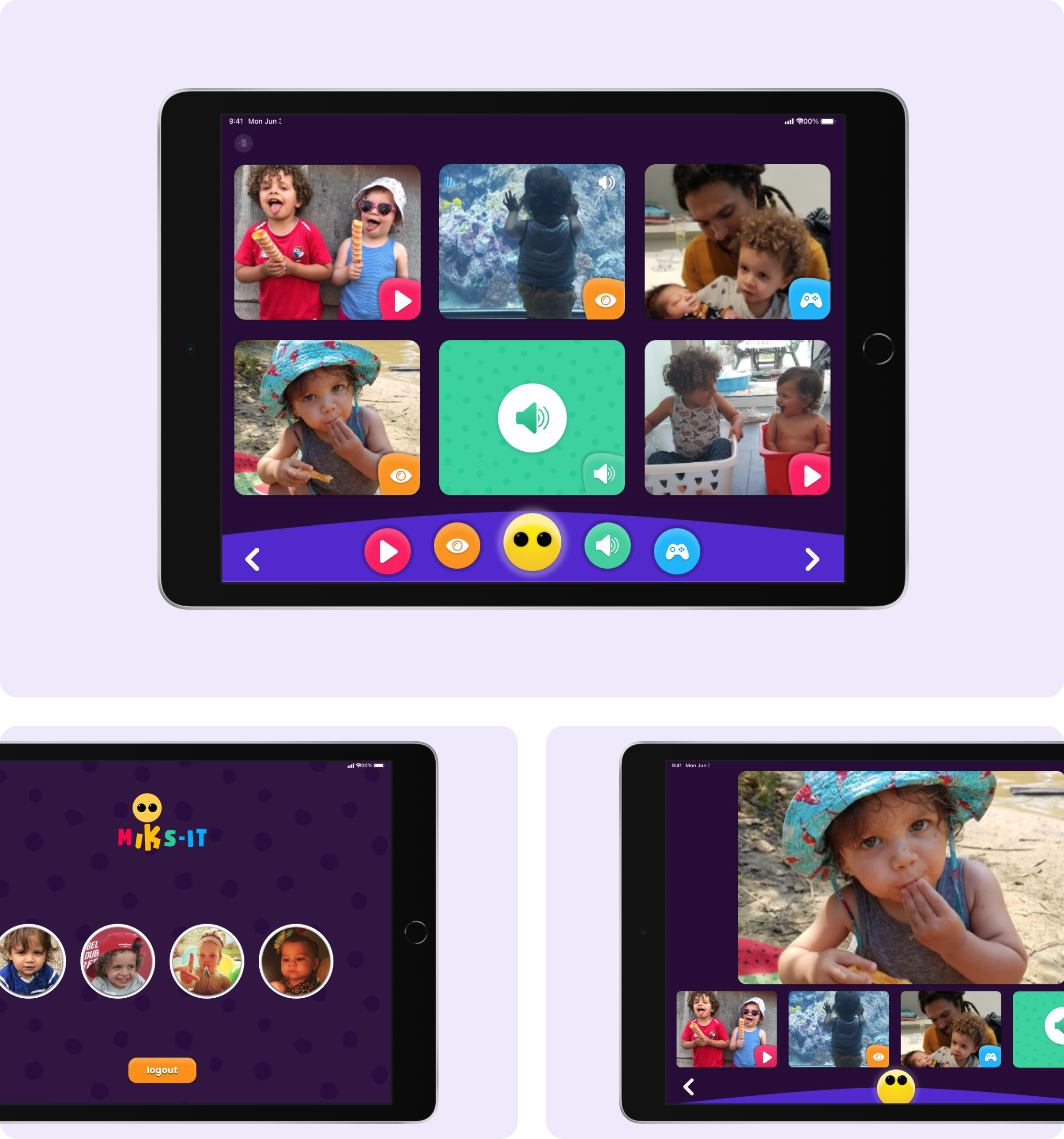 mIKs-it Kids screens